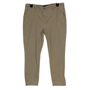 Talbots Women's Cotton Blend Tan Ankle Pants